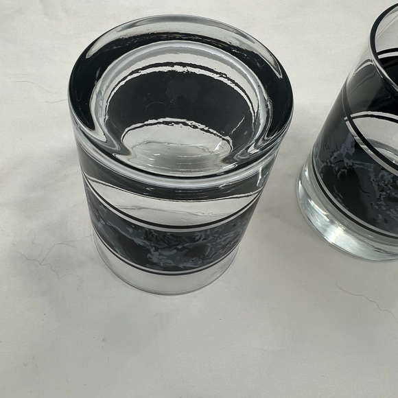 Faux Marble lowball glassware Set of 2 Vintage - Picture 3 of 4